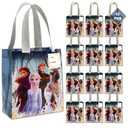 Frozen Party Favor Bags Set – 24 Pack of  Elsa and Anna Party Goodie Bags for Kids Bulk Reusable Mini Totes | Disney Birthday Party Supplies
