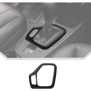 JeCar Carbon Fiber Interior Center Console Gear Shift Panel Trim Cover Fit for 2014-2018 Jeep Cherokee Interior Accessories