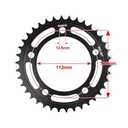 1pc 520 38T 39T 41T 43T 38 39 41 43 Tooth Rear Sprocket Gear Staring Cam Fit For Hda Road NC750SD NC750 SD-K DCT 2019 NC750X(38T)