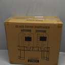 KIKCOIN 1 Gallon Glass Drink Dispensers for Parties, 2 Pack Leakproof Beverage Dispenser with Stand & 18/10 Stainless Steel Spigot & Filter -for Lemonade, Juice, Sun Tea, Punch- ALL DISHWASHER SAFE