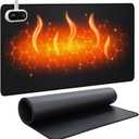 Heated Desk Pad, 31.5 x 13 in Heated Mouse Pad & Desk Mat, Black
