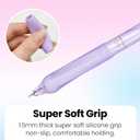 2 x Black Ink Gel Pens: 10 Count Quick dry 0.5mm Fine Point Pens - Smooth Writing Silent Clicker Retractable for School Office & Cute pretty gift