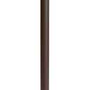 Kichler 8" Outdoor LED Path Light in Textured Architectural Bronze , 12V Adjustable Exterior Dome Light, (8.25" W x 21" H), 15310AZT