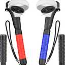 HUIUKE VR Game Handle Accessories for Quest 2 Controllers, Handles Extension Grips for Playing Beat Saber Gorilla Tag Games, VR Golf Club Attachment Compatible with Playing Golf+ First Person Tennis