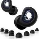 Ear Plugs for Sleeping 55dB Noise Cancelling Ear Plug with 7 Tips, 0.1Oz UltraComfy Ear Plugs for Noise Reduction for Concerts, Side Sleeper, Focus, Snoring, Silicone Reusable Earplug with Case Black
