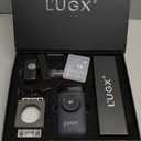 L'UGX Nail Drill 35000RPM Professional Brushless Electric Machine, Rechargeable Cordless Efile for Acrylic Gel Nails, 8Pcs Bits, Low Noise Vibration Black