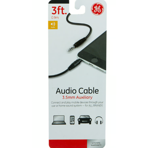 3ft. Audio Cable 3.5 mm Auxiliary