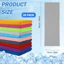 29 Pack Cooling Towels for Neck and Face (40"x12"), Ice Microfiber Cooling Towels Bulk for Workout Chill Sweat Towels Cooling Neck Wraps for Gym Yoga Golf Running Sport