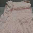 Aganear Flannel Throw Blanket - Cozy Soft Lightweight Fuzzy Portable Throw Blankets, Boho Decor for Home, Warm Gifts for Birthday, Christmas, Halloween, Housewarming(50"x60", Pink)