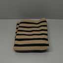 OJIA Outdoor Porch Rug Front Door Mat 24'x51, Washable Black and Tan Striped Outdoor Rugs Front Door Rug Cotton Woven Kitchen Rugs Small Area Rugs for Entryway Patio Bedroom Bathroom