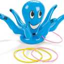 Fun Express Inflatable Octopus Ring Toss Game - Under The Sea Party Decorations & Birthday Party Games for Kids 3-12 | Indoor Outdoor Yard Games | Inflatable Carnival Games for Family Fun