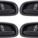 LCWRGS 4Pcs Interior Inside Door Handles Replacement for 1993 1994 1995 1996 1997 Toyota Corolla Geo Prizm, Inner Door Handle Front/Rear Driver & Passenger Side - Black