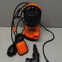 Sump Pump, Prostormer 1HP 3700GPH Submersible Clean/Dirty Water Pump with Automatic Float Switch for Pool, Pond,Garden, Flooded Cellar, Aquarium and Irrigation (Orange)