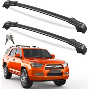 Lockable 260lbs Roof Rack Cross Bars Compatible with Toyota 4Runner 2010-2024 (with Raised Side Rails), Heavy Duty Anti-Theft Aluminum Roof Rails Crossbars Rooftop Luggage Racks Carrier