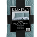 ELLEN TRACY King Quilt Green 104 X 90 In (264 X 228 cm)