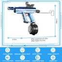 Electric Water Gun for Adults Kids, with Lighting Effects, Automatic & Manual Dual Mode High Powered High Capacity Squirt Guns, 32 FT Range for Adult Kid (Solid - Blue)