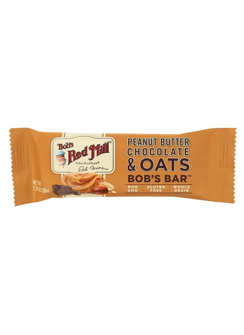 Bob's Red Mill 12pk Peanut Butter Chocolate & Oats Bar, 12 bars (Pack of 1) - Non GMO, Gluten Free, Kosher, BBD 29 Dec 2026