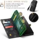 Asuwish Phone Case for Samsung Galaxy S20 Ultra Glaxay S20ultra 5G Zipper Wallet Cover with Tempered Glass Screen Protector and Flip Card Holder Cell Accessories Gaxaly 20S S 20 A20 20ultra G5 Black