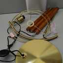 62.5" Wood Floor Lamp for Living Room Gold with Foot Switch Arc Standing Tall Lamps for Bedroom Mid Century Modern Corner Floor Lamps for Office Nursery Industrial Reading Light Room Lamp