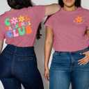 Grandma Shirt Woman Cool Grandma Club T-Shirt Floral Graphic Tee Nana Gifts Shirts Funny Letter Print Tops (S)