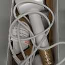 Tideway Hair Dryer, Blow Dryer with Diffuser, Ionic Professional High-Speed 1500W Low-Noise, 110,000 RPM Brushless Motor, Fast Drying, Travel Compact for Women & Men (Gold)