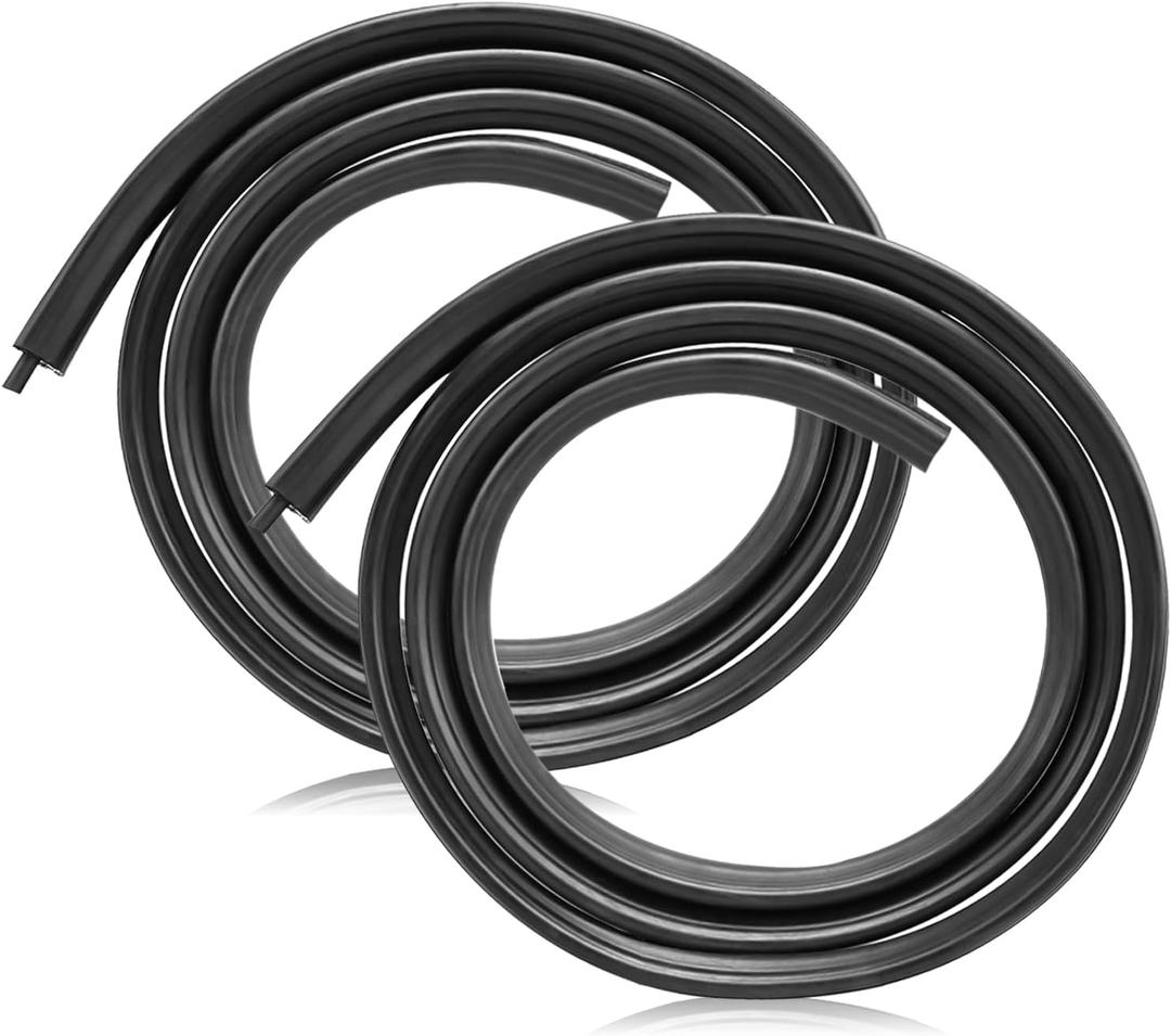 Front Door Weather Strip Seal Compatible with Chevy Tahoe Suburban Avalanche GMC Yukon Cadillac Escalade 2007-2014, 2PCS Door Weather Stripping Replaces 22766409 22766410