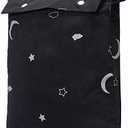 Amazon Basics Portable Blackout Curtain Shade with Suction Cups, 50" x 78", 1-Pack, Moon and Stars