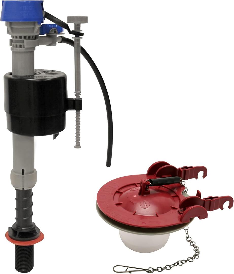 Fluidmaster K-400H-040-T5 PerforMAX Fill Valve and 3-Inch Flapper Toilet Repair Kit, Multicolor, Universal, for 3 In.