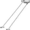 Extended Roof Bracket Kit, Supports 6 -14 inch Chimney Stove Pipe for Stability, Adjustable Extended Roof Brace for Securing 6"-14" Diameter Stove Pipe Silver, Adjustable Legs Mounting Brackets
