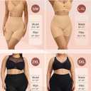 OEAK Tummy Control Shapewear for Women Seamless Girdle High Waisted Body Shaper Underwear Panty Smooth Under Dress Shapewear (Beige, L)