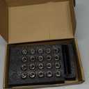 20 PCS M12x1.25 Chrome Lug Nuts, 1.35" Tall Hex Trailer Lug Nuts, 60 Degree Conical Cone Seat with Socket Key, Wheel Lugnuts Compatible with Altima 1993-2022, Maxima 1988-2022