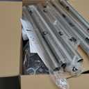 SEIRIONE Corner Shower Caddy Tension Pole, Quick Setup, Rust-Free Bathroom Shower Organizer Corner for Bathtub Shampoo Storage, 4-Tier Adjustable Shelf, Drill Free, Fits 34 to 116 Inch Height, Silver