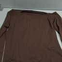 SUUKSESS Women Off Shoulder Double Lined Long Sleeve Shirts Basic Going Out Tops (Large, Mocha)