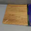 Easy-Clean Dishwasher-Safe Bamboo Cutting Board: 14×10.6 Inch Lightweight Reversible for Kitchen Meat & Serving - Durable Chopping Board with Juice Groove & Hanging Hole for Easy Storage