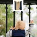 Roving Cove Stair Banister Guard 10ft x 3ft, Railing Safety Net for Baby Proofing, Child Safety Stairway Cover, Balcony Mesh Netting, Ebony Black