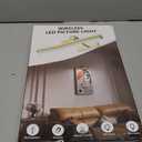 Wireless Picture Light with Remote, Battery Operated Wall Sconce 5000mAh, 3 Color Modes and Dimmable LED Wall Lights with Timer for Painting, Frame, Gallery, Dartboard, Bedroom (Black-2Pack)