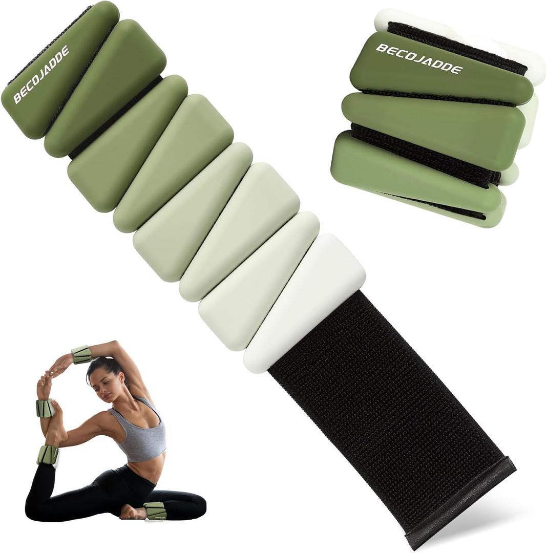 Ankle Weights for Women Wrist Weights Set of 2 (1 lb/2 lbs Each) Adjustable Arm Leg Weight for Womens Men Suitable for Walking Swimming Running Pilates Yoga Gym (Green) Ankle Weights for Women Wrist Weights Set of 2 (1 lb/2 lbs Each) Adjustable Arm Leg Weight for Womens Men Suitable for Walking Swimming Running Pilates Yoga Gym (Green)