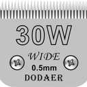 30W Detachable Dog Grooming Wide Blades,Compatible with Andis,Oster A5,Wahl KM10 Series Clippers,Cut Length 1/50(0.5mm)