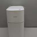 MOPUP Touchless Bathroom Trash Cans, Waterproof Motion Sensor Bedroom Garbage Can, 3.5 Gallon Slim Plastic Narrow Small Dogproof Trash Bin for Office, Living Room, Kitchen, White