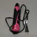 Heat Gun for Crafting, Mini Dual Temp Hot Air Gun Tool for Epoxy Resin, Shrink Wrapping, Vinyl Wrap, Embossing, Electronics, Candle Making, Sublimation, Phone Repair & DIY (Pink/Black)
