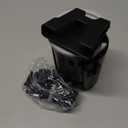 KDD Stroller Cup Holder with Phone Holder, 3-in-1 Removable Bottle Holder, 360 Degrees Rotation Drink Holder for Wheelchair, Stroller, Bike, Walker, Scooter, Bicycle, Uppababy, Bugaboo, Britax (Black)