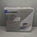 Medline 5" Raised Toilet Seat with Lock, No Arms, White, 400 lb Capacity - Easy Installation - Elderly & Disabled Bathroom Aid