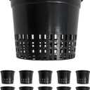 Heavy Duty Net Pots, 5 inch | Hydroponic Cups, Garden Slotted Mesh, Plant Nursery, For Hydroponics, 25 Pieces