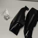 Benlari Gloss Black Mid Frame Air Deflectors Heat Shields Deflector 2009-2024 Compatible for Harley Davidson Touring Street Glide Road Glide Electra Glide Road King Ultra Limited Tri Glide CVO