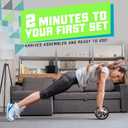 2 x Ab Roller Wheel, Abs Workout Equipment for Abdominal & Core Strength Training, Strength Training Accessories for Abs, Exercise Wheel for Men Women