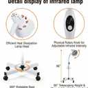 Infrared Heat Lamp, 275W Red Light Therapy Lamp - Near Infrared Heat Lamp with Adjustable Stand, Neck Shoulder Back Muscle Relaxation, Home Use