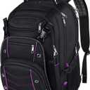 VECKUSON Unisex 18.4 Inch Laptop Backpack, Purple Rfid, For College Students And Adults