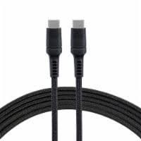 CELLCandy USB C Braided Charge and Sync Cable - Black 