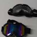 Dirt Bike ATV Goggles 2 Pack Motorcycle Gear for Men Women Motocross Bike Riding Offroad Helmet Goggles Ski UV400 Anti-Fog Scratch Dustproof Adult Youth KidsColor+Clear