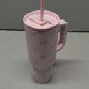 Gift for Women Girls - Coquette Bow Stainless Steel Tumbler with Handle, Travel Coffee Mug - Gifts for Birthday Christmas, 40oz